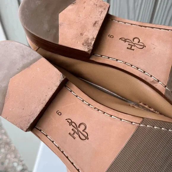 Vintage 90s Cole Haan Loafers 9 Cream Tan Penny Shoes NWOB - Picture 15 of 15